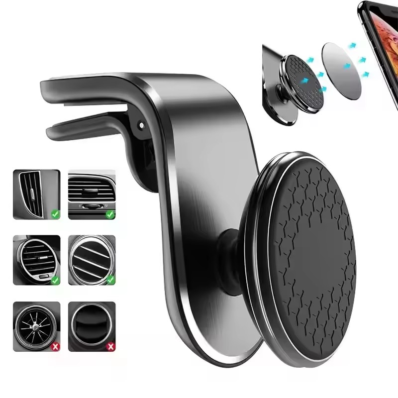 Magnetic Phone Holder For Car Vent - Magnetyczny uchwyt samochodowy na telefon, uniwersalny,