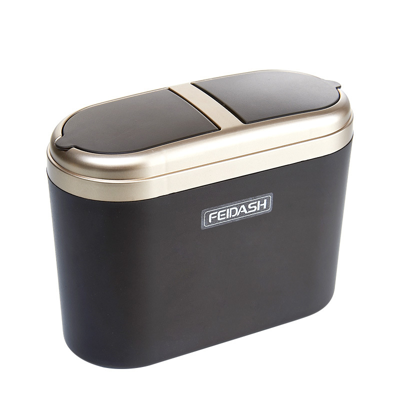 Waterproof Car Trash Can With Lid - Przenośny plastikowy pojemnik do przechowywania samochodu