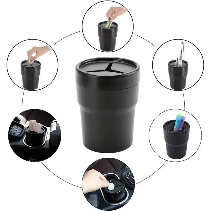 2 sztuki – mały, szczelny kosz – Waterproof Car Trash Can With Lid recenzja i cena