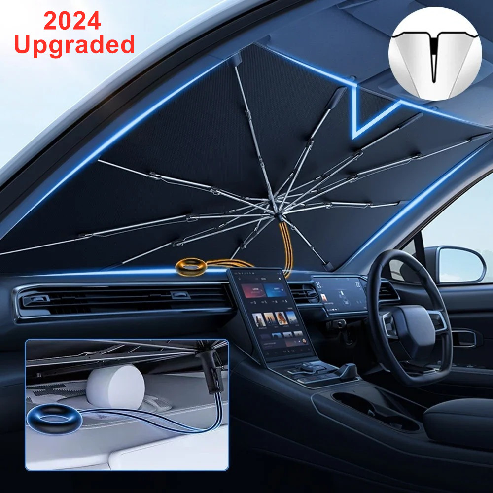 NOWOŚĆ Ulepszona osłona przeci – Car Sunshade Windshield Umbrella Foldable recenzja i cena
