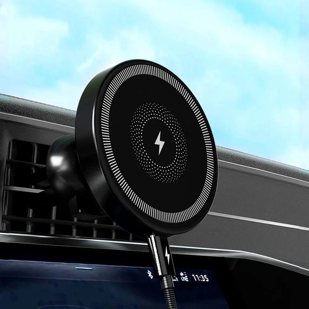 Magnetyczny bezprzewodowy uchw – Wireless Car Charger Mount Fast Charging recenzja i cena