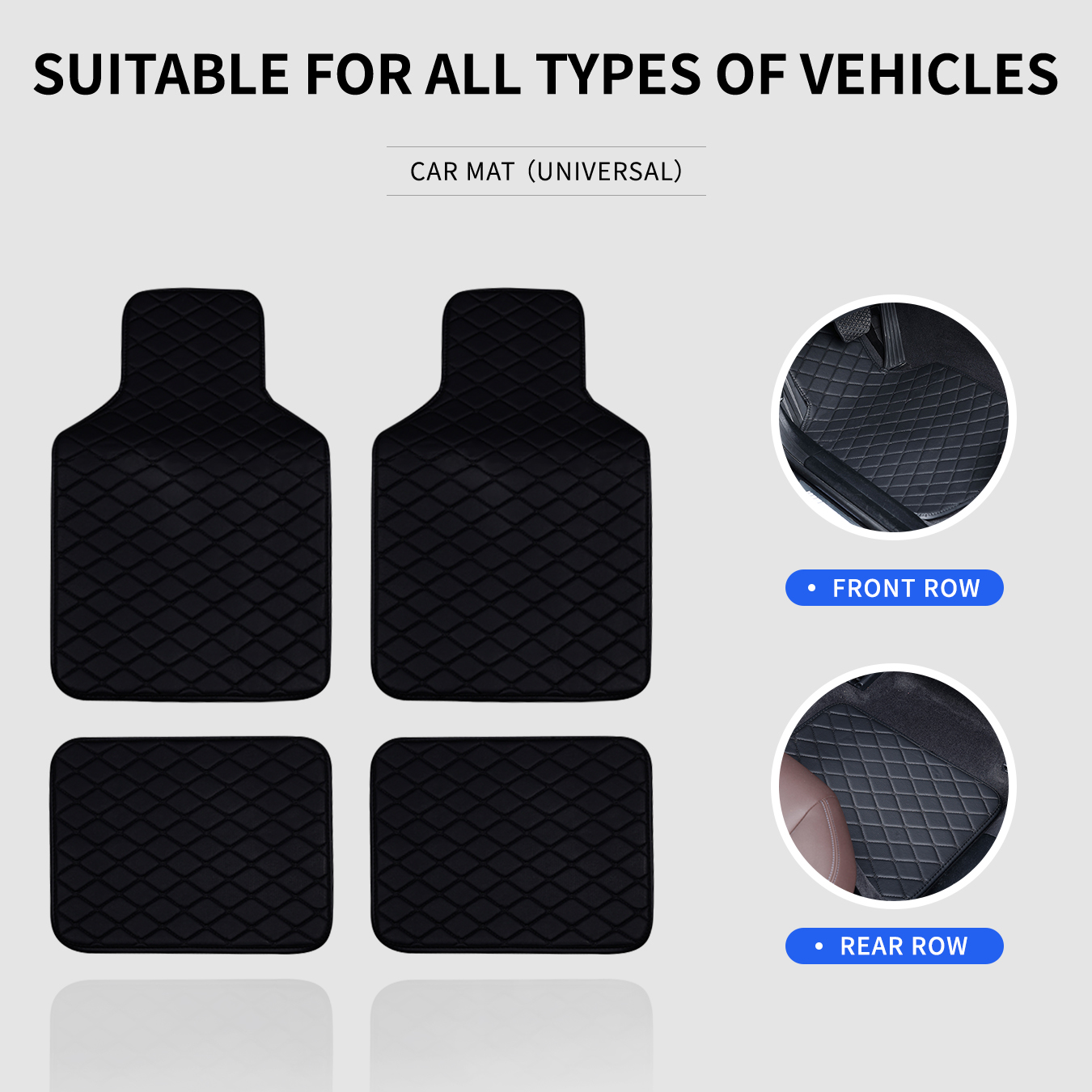 Komplet uniwersalnych, antypoś – Car Floor Mats Universal Waterproof Leather recenzja i cena