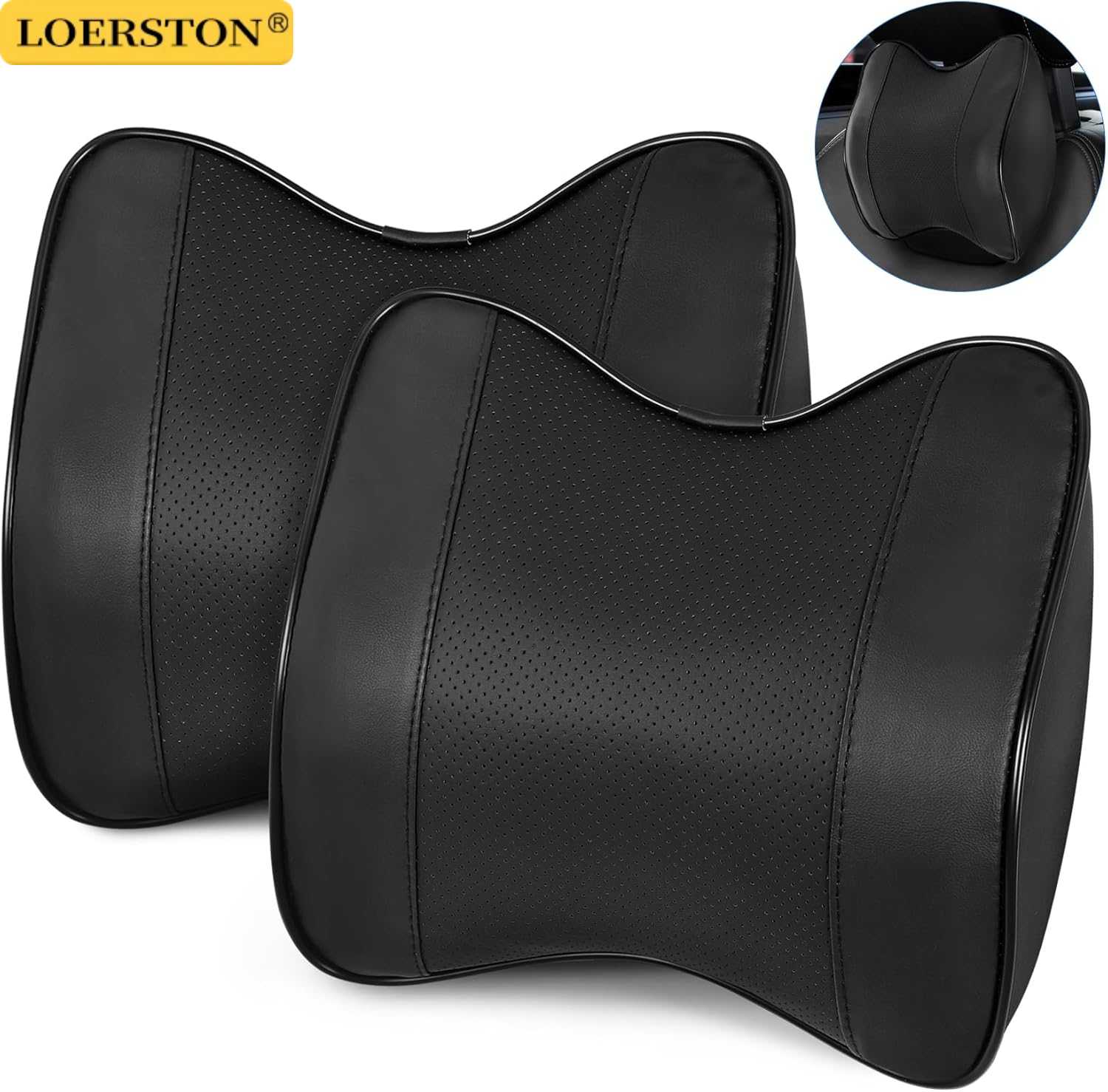 Poduszka pod kark i głowę do s – Memory Foam Car Neck Pillow Lumbar Support recenzja i cena