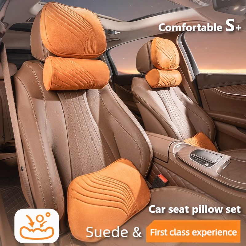 Miękki zestaw poduszek do samo – Memory Foam Car Neck Pillow Lumbar Support recenzja i cena