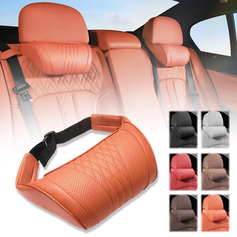 Luksusowa skórzana poduszka na – Memory Foam Car Neck Pillow Lumbar Support recenzja i cena